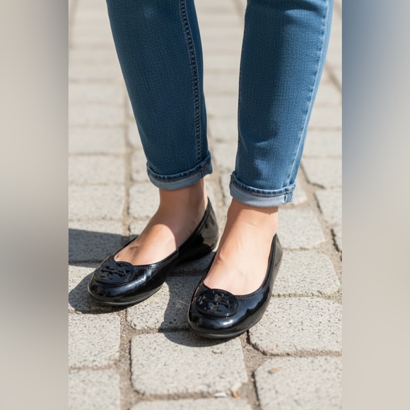 Tory Burch Black Ballet Flats - Picture 2 of 7